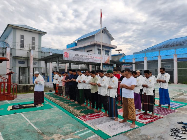 Ikhtiar Spiritual di Tengah Musim Kemarau: Lapas Gunungsitoli Gelar Shalat Istisqa dan Doa Bersama