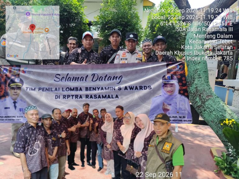Bersih, Nyaman, Indah dan Sejahtera, Tim Penilai Benyamin S Award Terpesona Dilingkungan Rw 013