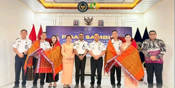 Suasana Kekeluargaan Warnai Pisah Sambut Ka. KPR Rutan Balige