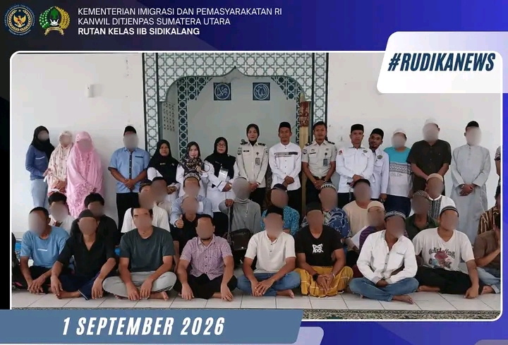 Perkuat Keimanan, Rutan Sidikalang Gelar Peringatan Maulid Nabi Muhammad SAW
