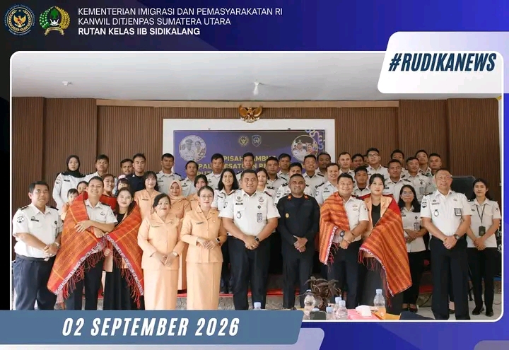 Penuh Kehangatan, Rutan Sidikalang Gelar Pisah Sambut Ka. KPR