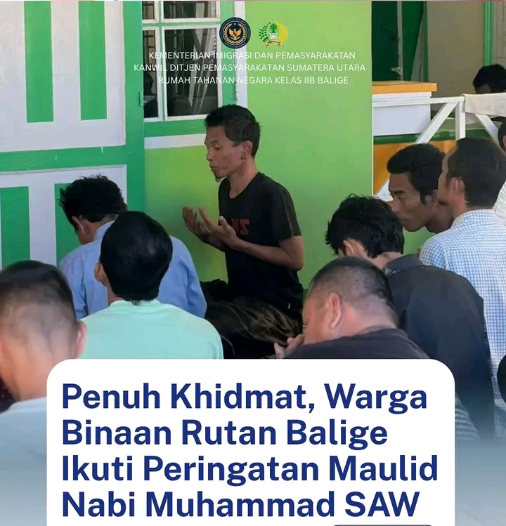 Rutan Balige Gelar Peringatan Maulid Nabi Muhammad SAW