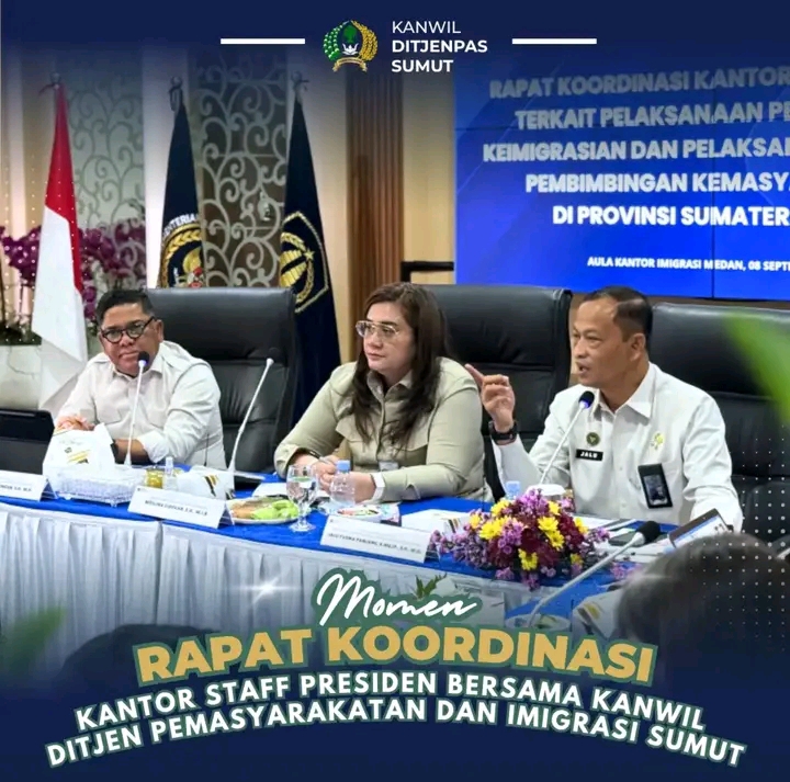 KSP Perkuat Pengawasan Keimigrasian dan Pembimbingan Kemasyarakatan Sumatera Utara