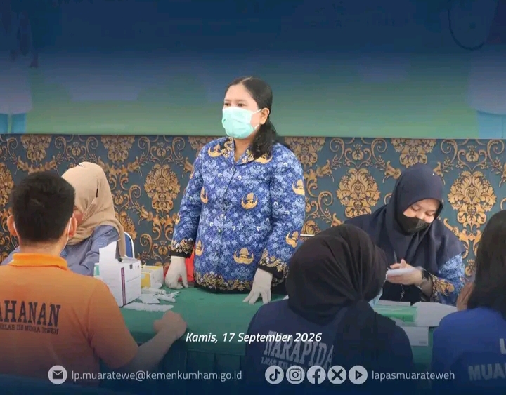 Lapas Muara Teweh Gelar Pemeriksaan Penyakit Menular HIV, Sifilis dan hepatitis bagi WBP