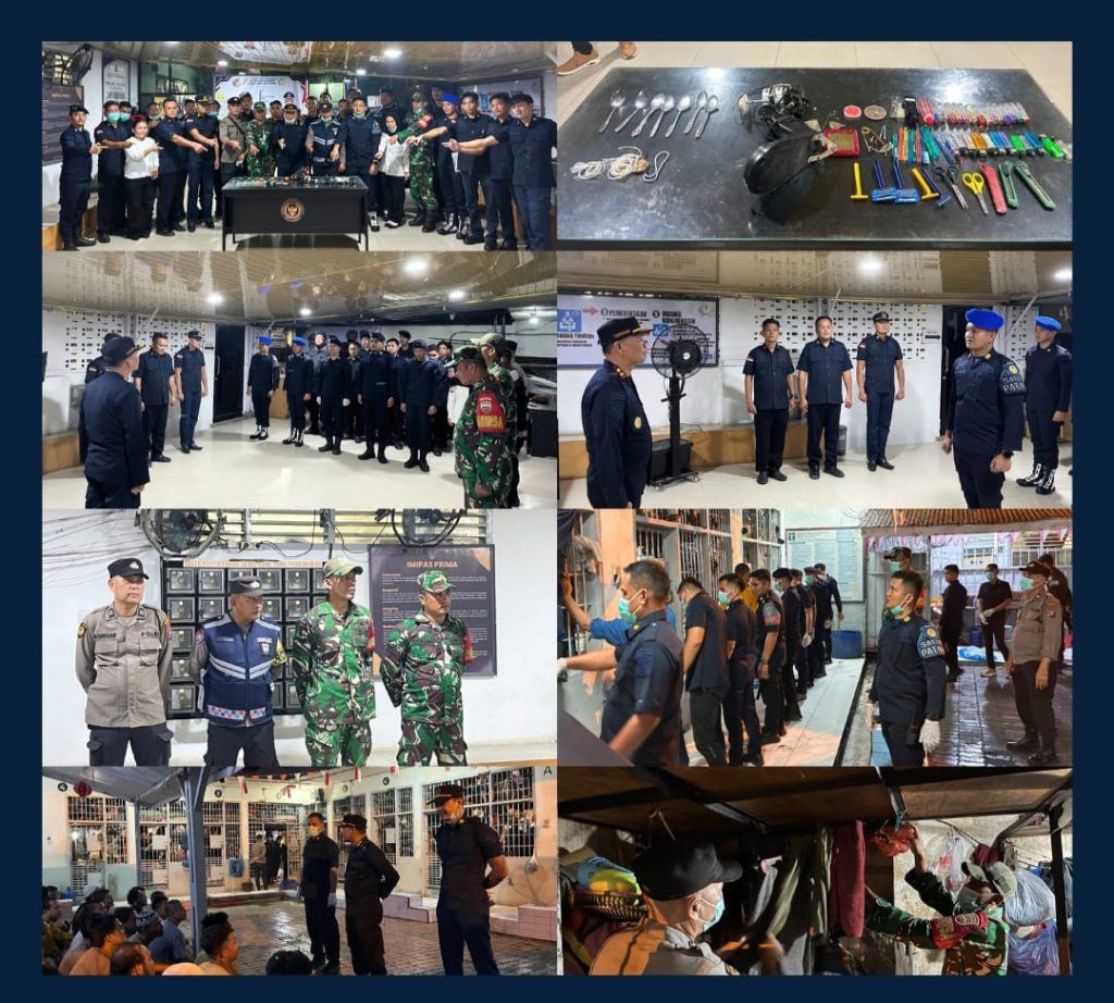 Lapas Kotapinang Gelar Razia Gabungan bersama TNI dan Polri