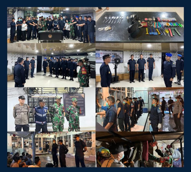 Lapas Kotapinang Gelar Razia Gabungan bersama TNI dan Polri