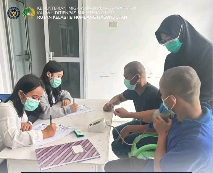 Deteksi Dini, Rutan Humbang Hasundutan Periksa Kesehatan Tahanan Baru