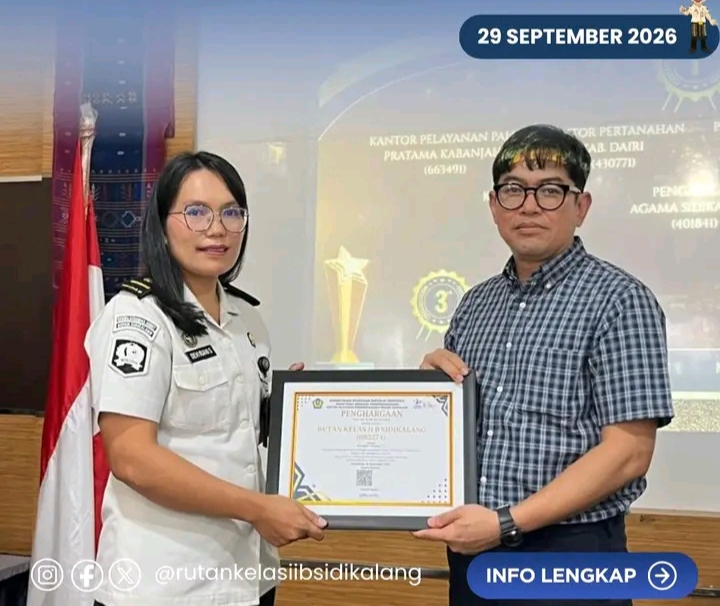 Rutan Sidikalang Raih Penghargaan Kinerja Keuangan Terbaik Semester I 2026