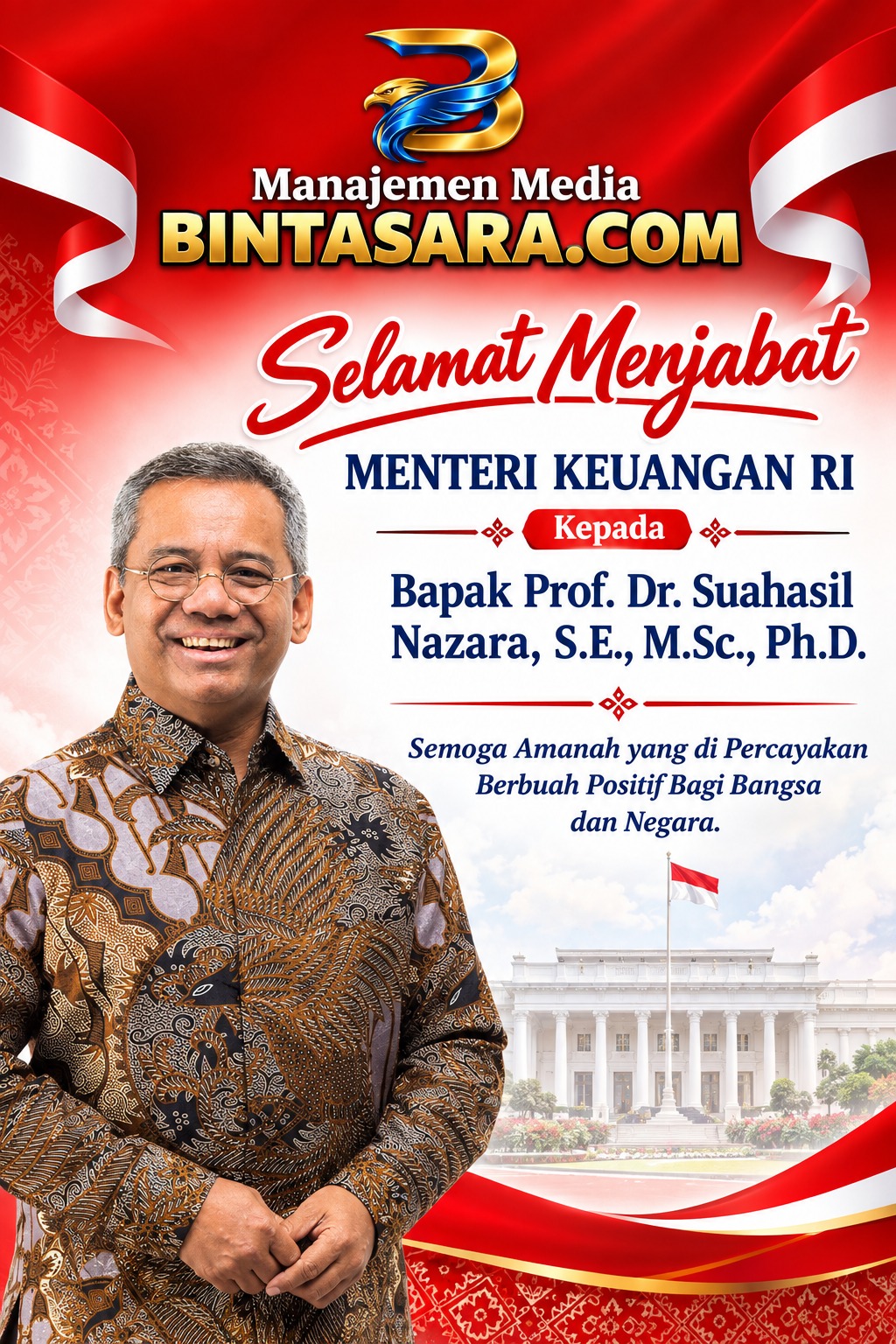 https://bintasara.com/Menteri Keuangan 2026-2029 Suahasil Nazara