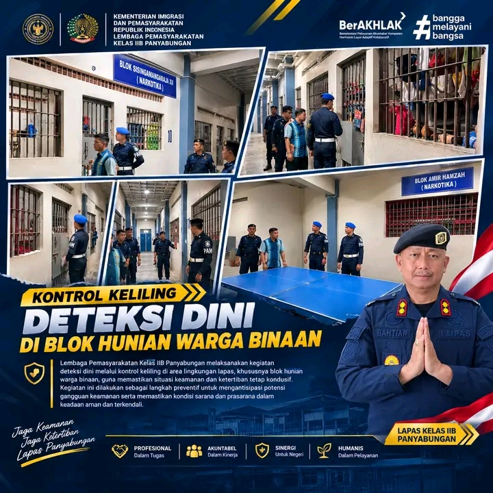Pastikan Aman dan Kondusif, Lapas Panyabungan Lakukan Deteksi Dini
