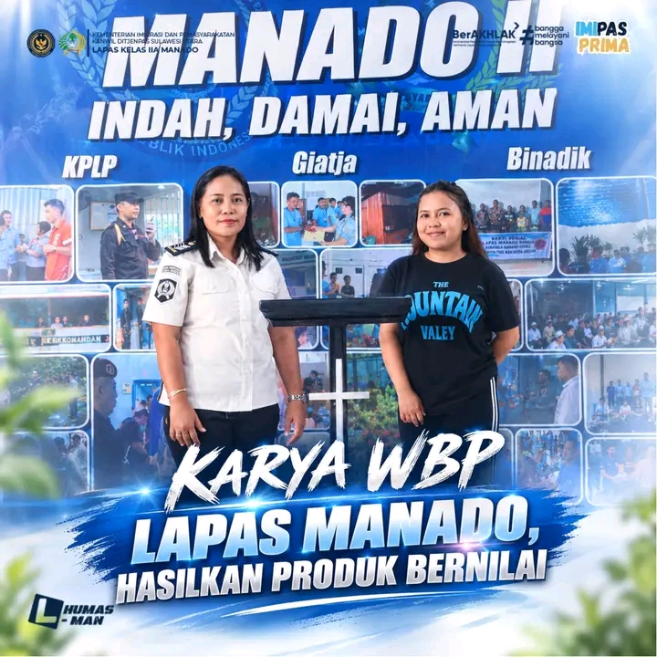 Lapas Manado Dorong Kreativitas Warga Binaan, Hasilkan Produk Bernilai Ekonomis