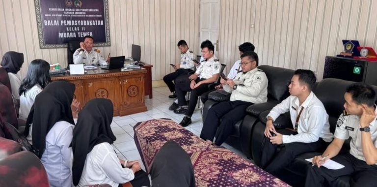 Disiplin Diperkuat, Kabapas Muara Teweh Gembleng Peserta Magang Kemenaker