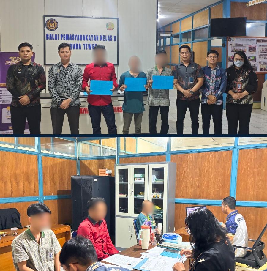 ‎Wujudkan Pelayanan Prima, Bapas Muara Teweh Registrasi Klien Pemasyarakatan