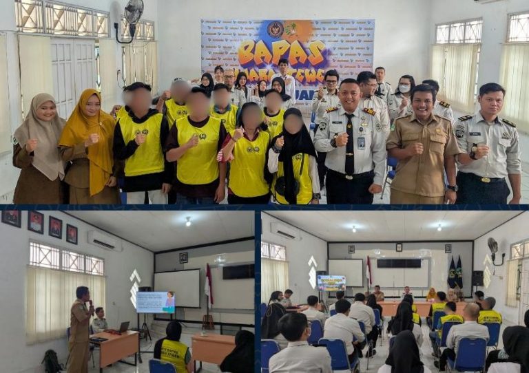 Lawan Bahaya Kabut Asap, Bapas Muara Teweh Gelar Sosialisasi ISPA Bersama Puskesmas Sikui