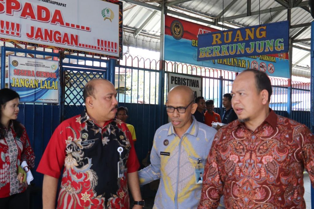 Kalapas Rantauprapat Sambut Kunjungan Monev Kabid PK dan Kabapas Kelas I Medan