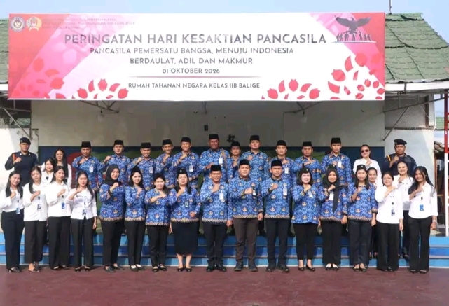Rutan Balige Kobarkan Semangat Persatuan di Hari Kesaktian Pancasila