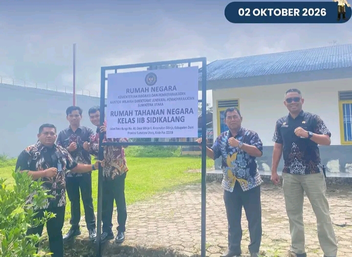 Rutan Sidikalang Pasang Plang Aset Negara, Perkuat Pengamanan BMN