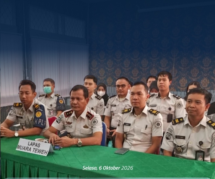 Lapas Muara Teweh Ikuti Zoom Revisi Rakor Pembentukan Pusat Rehabilitasi dan Re-edukasi WBP