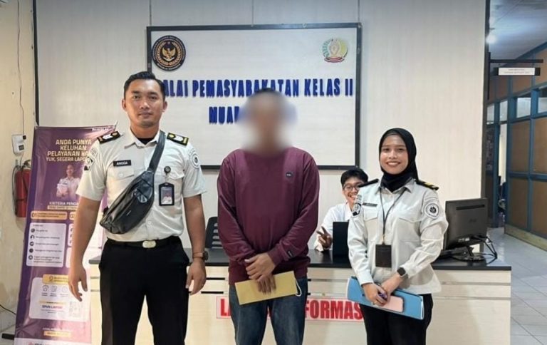 Bapas Muara Teweh Terima Klien Pembebasan Bersyarat dari Lapas Muara Teweh