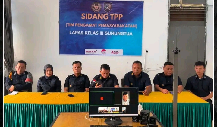 Lapas Gunungtua Gelar Sidang TPP, Penuhi Hak-hak Warga Binaan
