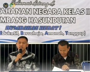 Rutan Humbang Hasundutan Gelar Rapat Persiapan Natal, Bentuk Panitia dan Koordinator Seksi