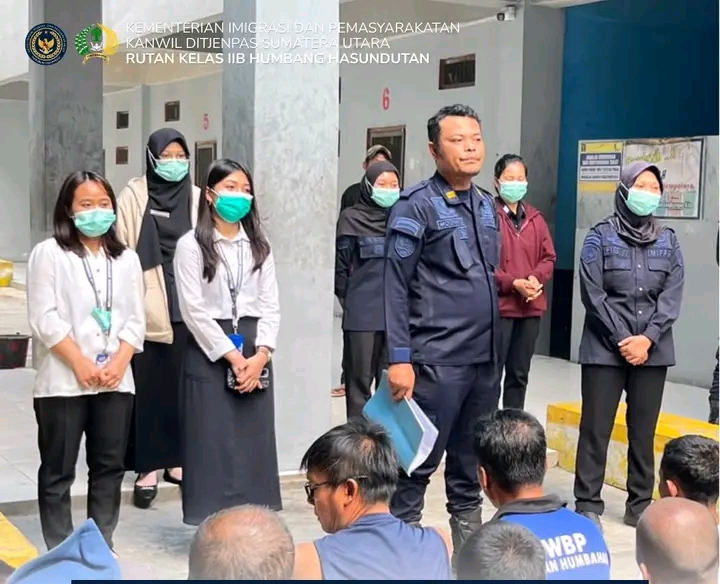 Rutan Humbahas Gelar Sosialisasi Dampak Kabut Asap dan Pembagian Vitamin bagi WBP