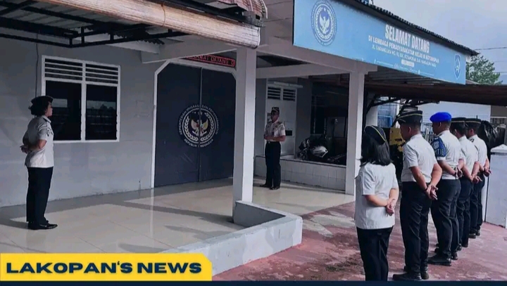 Perkuat Kedisiplinan, Lapas Kotanopan Laksanakan Apel Pagi Pegawai