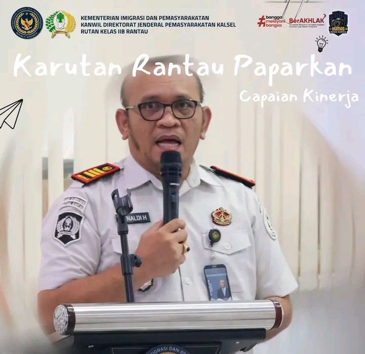 Karutan Rantau Paparkan Capaian Kinerja Triwulan III di Kanwil Ditjenpas Kalsel