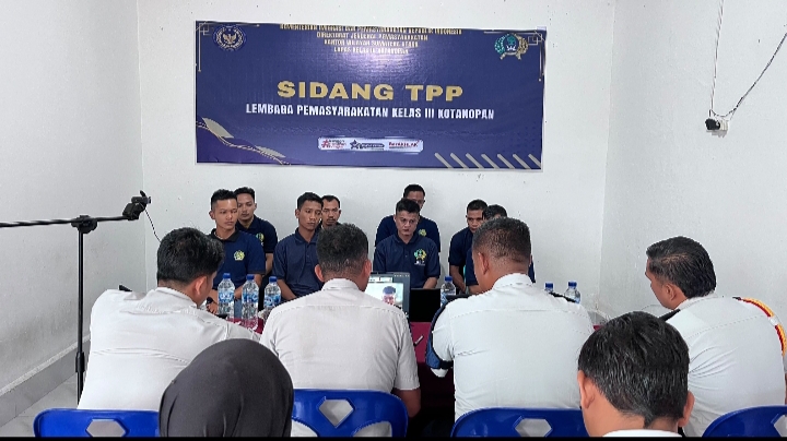 Transparan dan Akuntabel, Lapas Kotanopan Laksanakan Sidang TPP bagi WBP