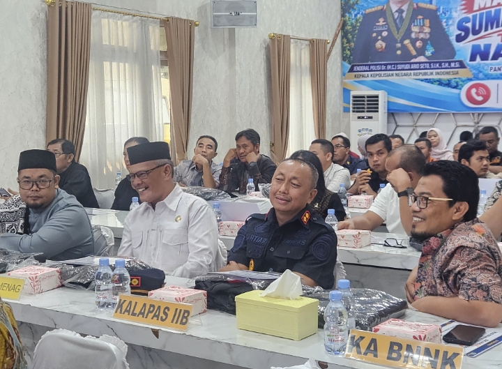 Perkuat Sinergi Antar Lembaga, Kalapas Panyabungan Ikuti Gerakan Anti Narkoba