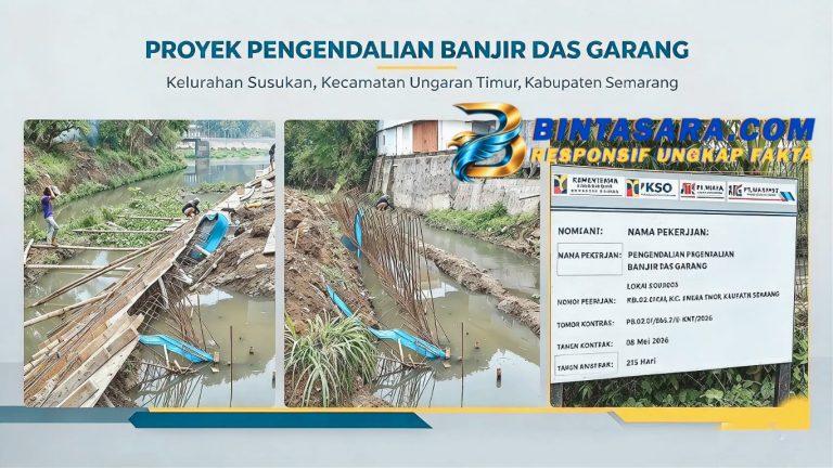 Proyek Pengendalian Banjir DAS Garang di Susukan Disorot, Nilai Kontrak dan APD Jadi Pertanyaan