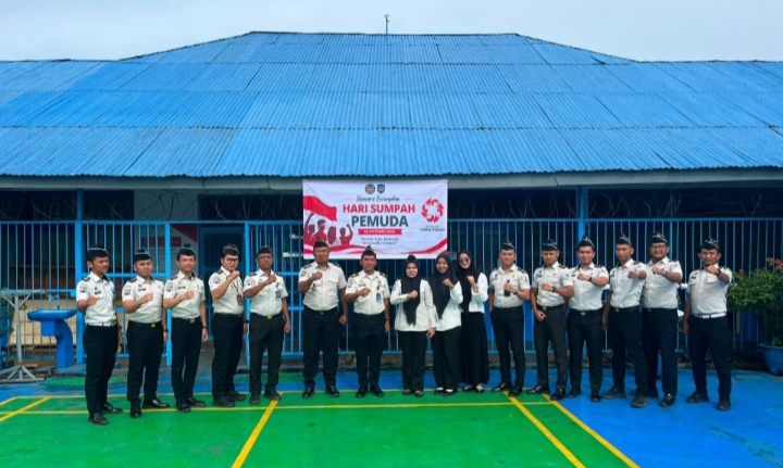 Penuh Khidmat, Lapas Gunungtua Gelar Upacara Peringatan Hari Sumpah Pemuda Ke-98