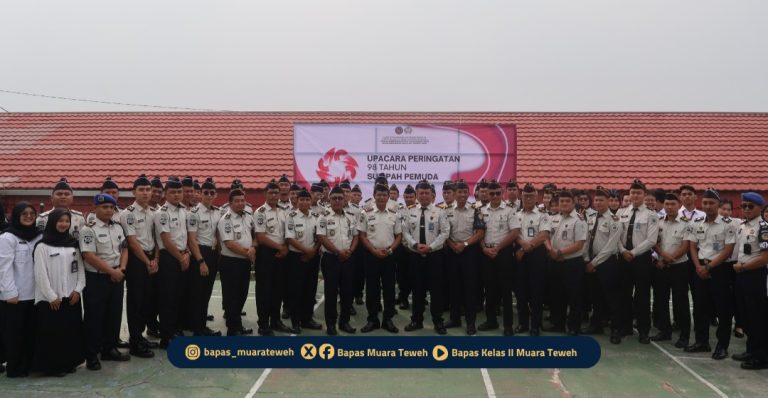 Bapas dan Lapas Muara Teweh Gelar Upacara Hari Sumpah Pemuda 2026